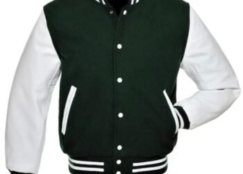 Men Casual Green and White Varsity Jacket 510x680 1
