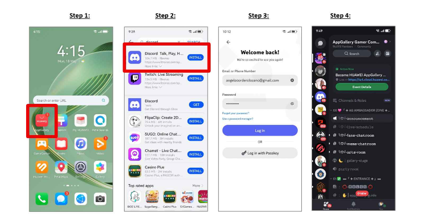 Huawei Discord Abroad: Install, Join and Chat Safely Schermata 2026 08 07 alle 12.03.25